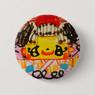 缶バッジ 着物の女の子 2 INCH ROUND BUTTON