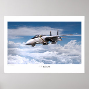 航空芸術ポスター「F-14 Tomcat」 Poster