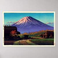 船津の富士, Mt. Fuji from Funatsu, Hasui Kawase