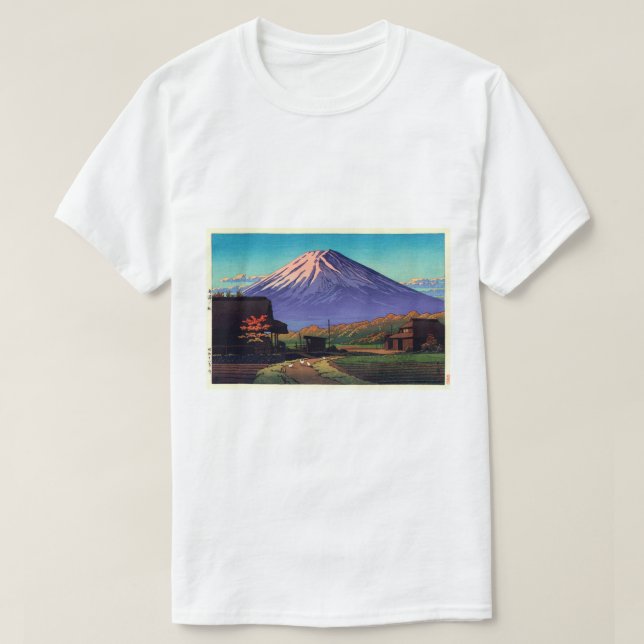 船津の富士, Mt. Fuji from Funatsu, Hasui Kawase T-Shirt (Design Front)