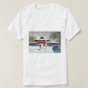 芝公園の雪, Snow at Shiba Park, Tokyo, Hasui Kawase T-Shirt