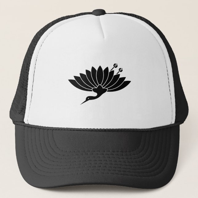 菊鶴 TRUCKER HAT (Front)