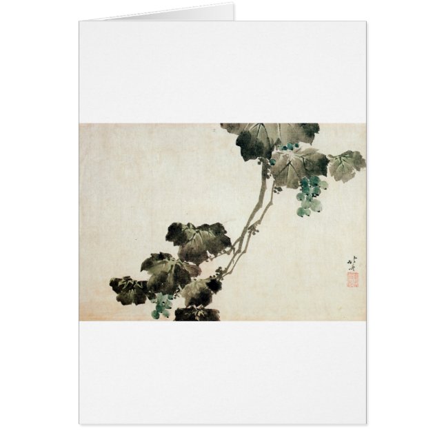 葡萄, 北斎 Grape, Hokusai (Front)