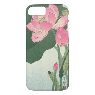 蓮の花, 小原古邨 Lotus flower, Ohara Koson, Ukiyo-e Case-Mate iPhone Case
