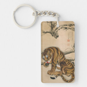 虎図, tigre de 若冲, Jakuchū, art du Japon