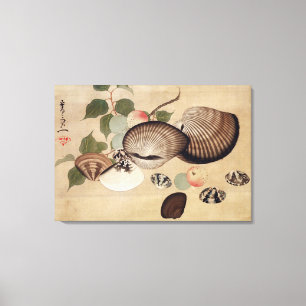 貝, 其一 Shellfish, Kiitsu Canvas Print