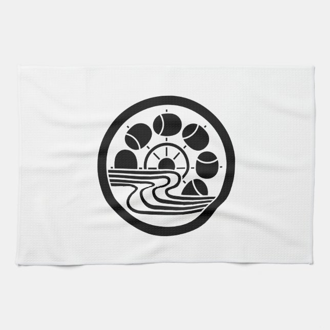 輪 に 水 槌 車 KITCHEN TOWEL (Horizontal)