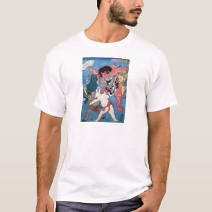 金太郎と動物,国芳 Kintaro & Animals, Kuniyoshi, Ukiyo-e T-Shirt