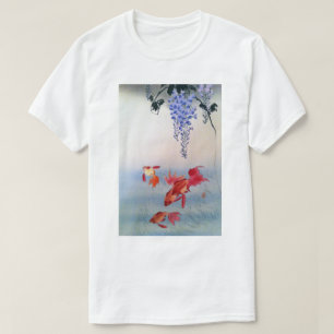 金魚と藤, 小原古邨 Goldfish and Wisteria, Ohara Koson T-Shirt