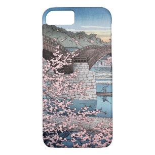 錦帯橋の春宵, Spring at Kintai Bridge, Hasui Kawase iPhone 8/7 Case