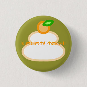 鏡餅(kagami mochi) 1 inch round button