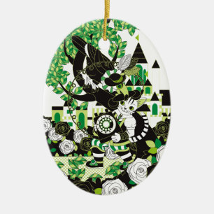 長靴をはいた猫とダイヤル式電話機 CERAMIC ORNAMENT