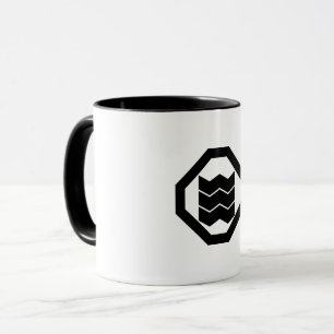 隅切り角に縮み三 MUG