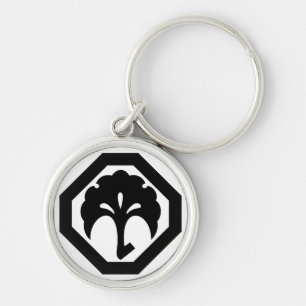 隅切り角に銀杏 KEYCHAIN