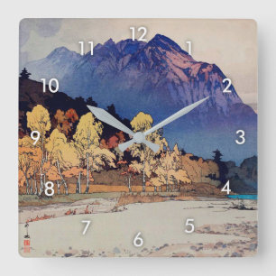 雨後の穂高山, Hodaka-yama after Rain, Yoshid Square Wall Clock