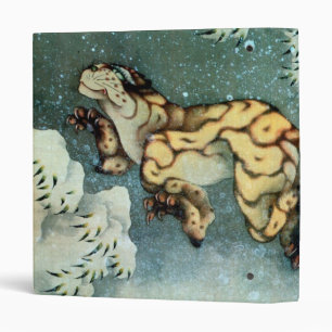 雪中虎図, 北斎 Tiger in the Snow, Hokusai Binder