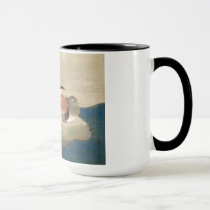 雪中鳥図（部分）, 抱一 Birds in the Snow(detail), Hōitsu Mug