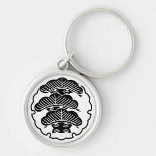 雪輪に出三階松 KEYCHAIN