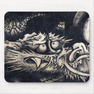 雲龍図, 曾我蕭白 Dragon with Cloud, Sumi-e Mouse Pad