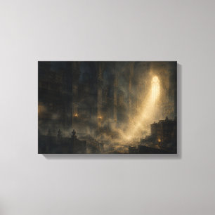 霧の古書館 — KŌAN (Landscape) Canvas Print