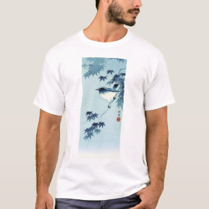 青い鳥, 古邨 Bird in Blue, Koson, Ukiyo-e T-Shirt