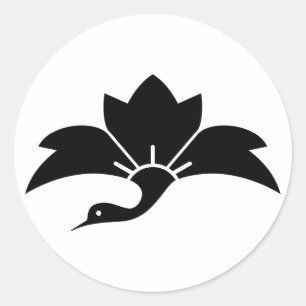 鬼花菱鶴 CLASSIC ROUND STICKER