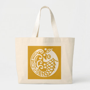 鯉に波 LARGE TOTE BAG