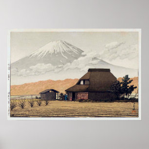 鳴沢の富士, Mt. Fuji from Narusawa, Hasui Kaw Poster
