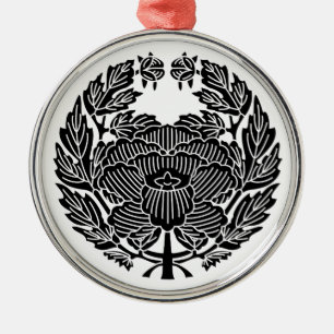 鷹司牡丹（定紋の研究） METAL ORNAMENT