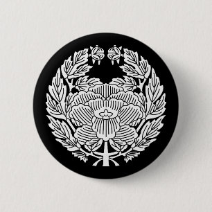鷹司牡丹(縄文の研究) 2 INCH ROUND BUTTON