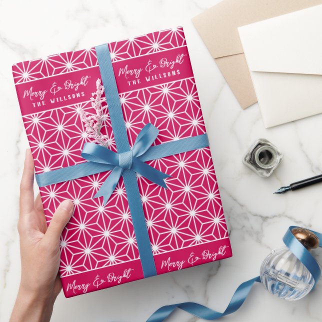 麻の葉 | ASANOHA Japanese Kimono pattern gift bag Wrapping Paper (Gifting)