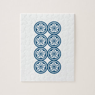 麻雀牌 8筒 / EIGHT OF CIRCLES -MAHJONG TILE- JIGSAW PUZZLE