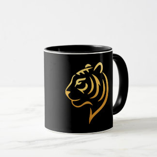 黄金の虎 Gold Tiger – Japanese Minimalist Mug
