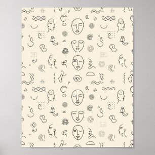 黑线抽象 Matte Poster