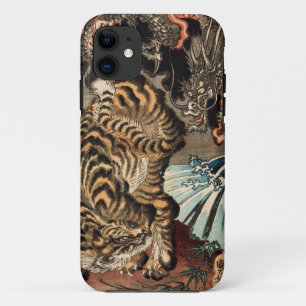 龍虎, 国芳 Tiger & Dragon, Kuniyoshi, Ukiyo-e iPhone 11 Case