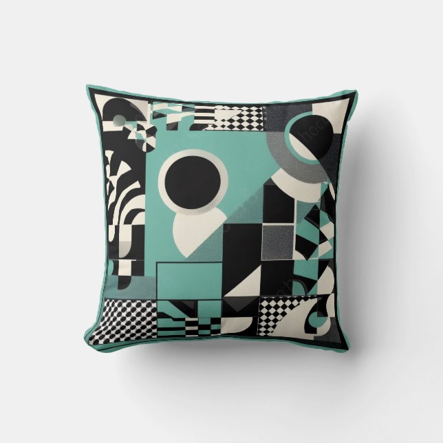 민트패턴 액자 THROW PILLOW (Front)