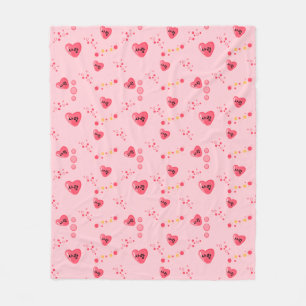 사랑 - LOVE in Korean Fleece Blanket