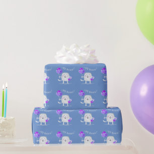 생일 축하해요! Happy Birthday Cat in Korean Wrapping Paper