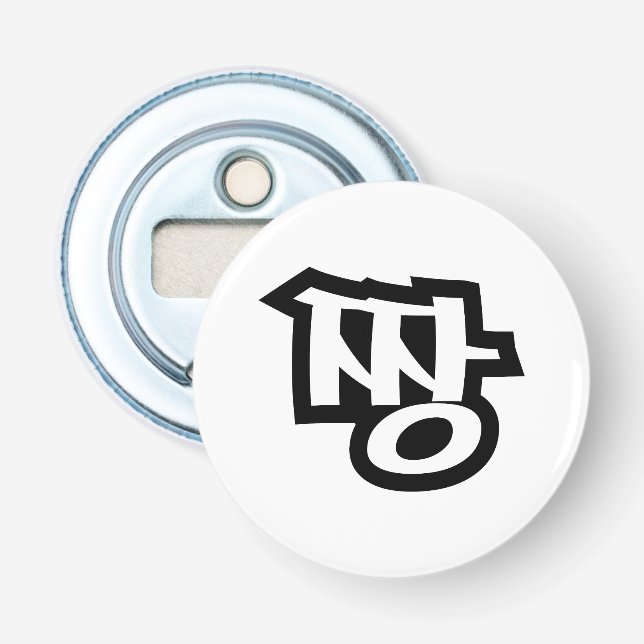 짱 JJANG - The BEST ~ Korean Slang Hangul Language Bottle Opener (Front)
