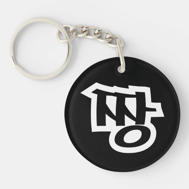 짱 JJANG - The BEST ~ Korean Slang Hangul Language Keychain (Front)