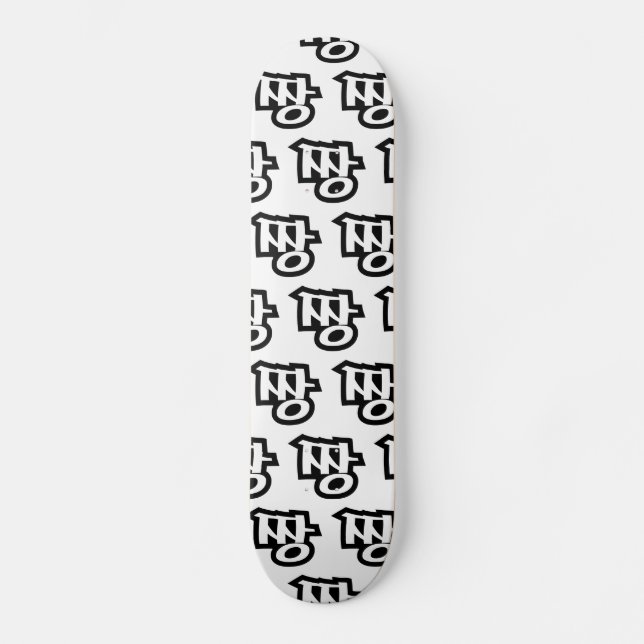 짱 JJANG - The BEST ~ Korean Slang Hangul Language Skateboard (Front)
