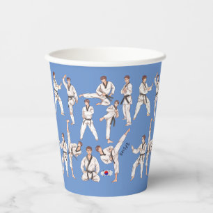태권도 Taekwondo Korean Martial Art  Paper Cups