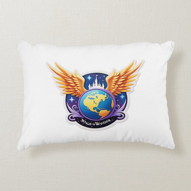 𝑾𝒊𝒏𝒈𝒔 𝒐𝒇 𝑾𝒐𝒏𝒅𝒆𝒓: 𝑨 𝑴𝒂𝒋𝒆𝒔𝒕𝒊𝒄  ACCENT PILLOW (Front)