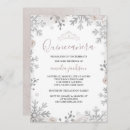 Search for winter wonderland quinceanera invitations Snowflake