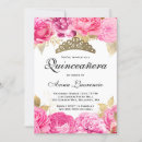 Search for hot pink quinceanera invitations Floral
