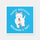 Search for westie terrier napkins Birthday