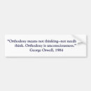 Search for orwell 1984 bumper stickers Freedom