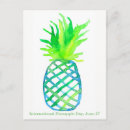 Search for pineapples postcards Watercolor pineapple