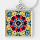 Search for abstract flowers keychains Colourful