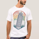 Search for leaning tower of pisa tshirts Travel